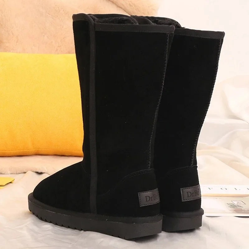Hope | Women's Tall Winter Boots Faux Fur Lined Flat