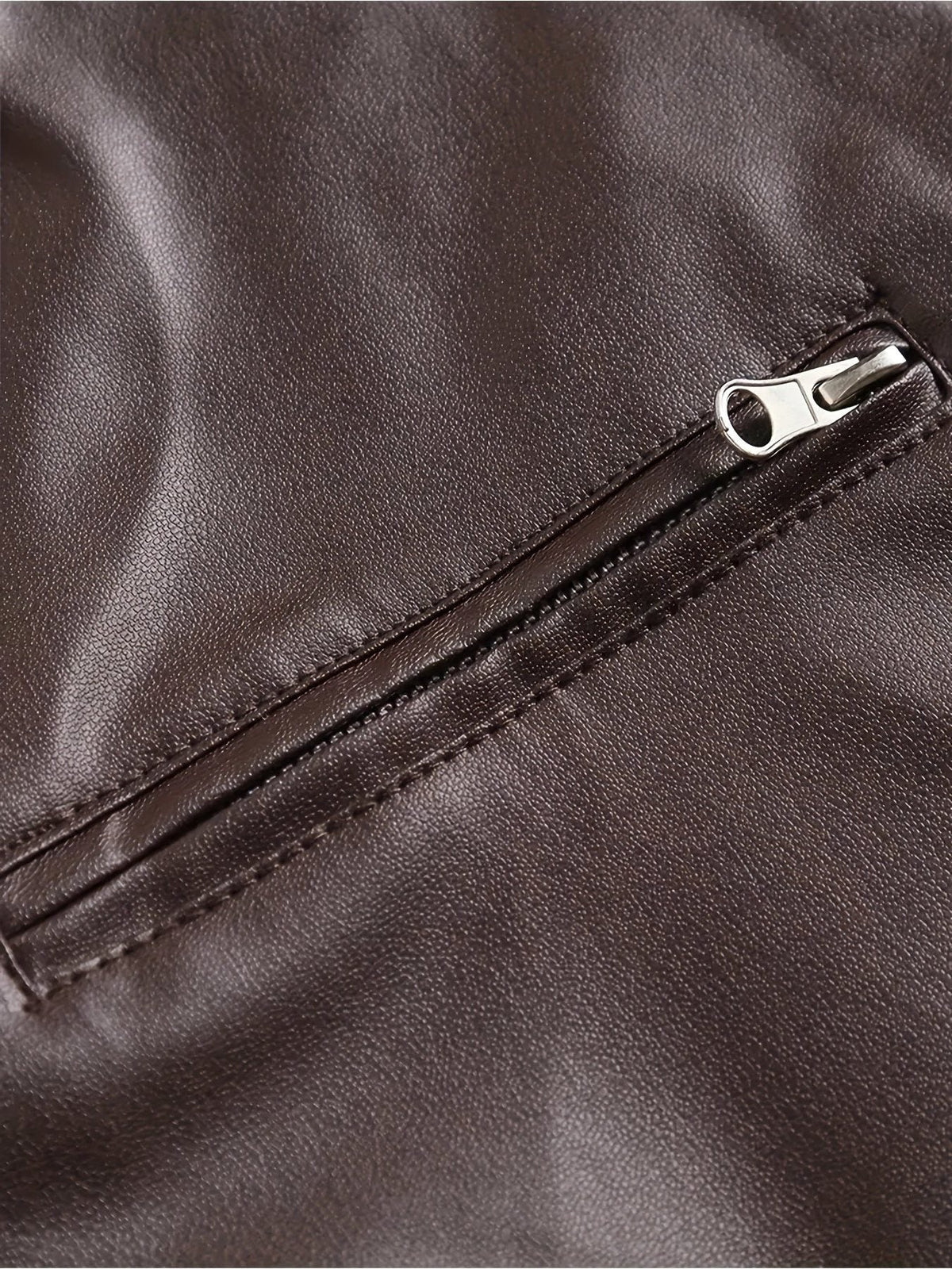 Noelia | Women's Leather Biker Jacket with Stand Collar