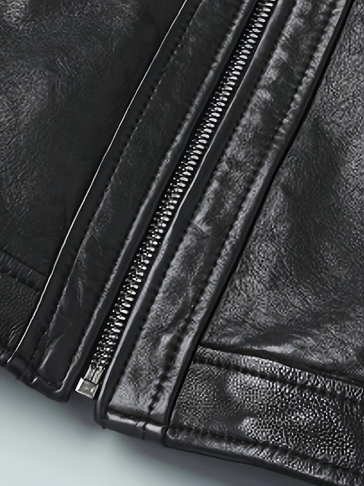Noelia | Women's Leather Biker Jacket with Stand Collar