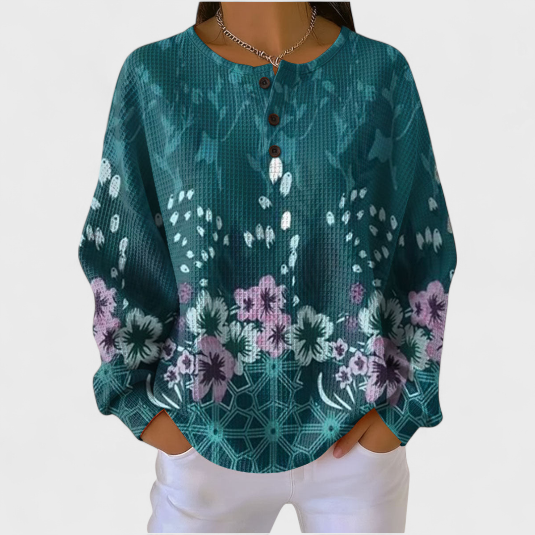 Ava | Women's Christmas Sweatshirt Long Sleeve Holiday Print