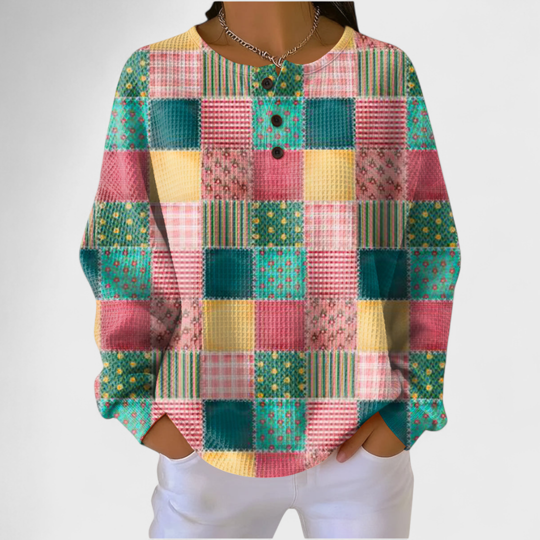Ava | Women's Christmas Sweatshirt Long Sleeve Holiday Print