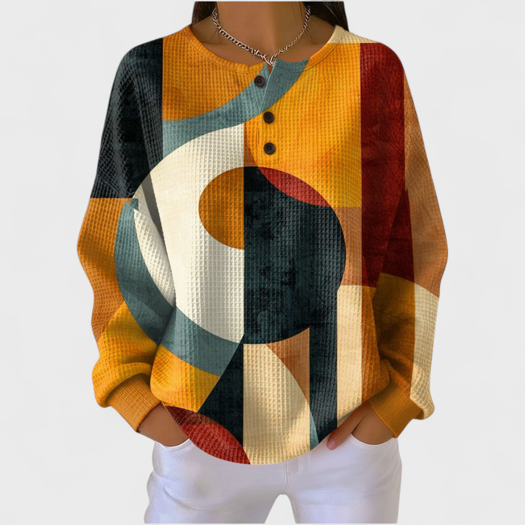 Ava | Women's Christmas Sweatshirt Long Sleeve Holiday Print