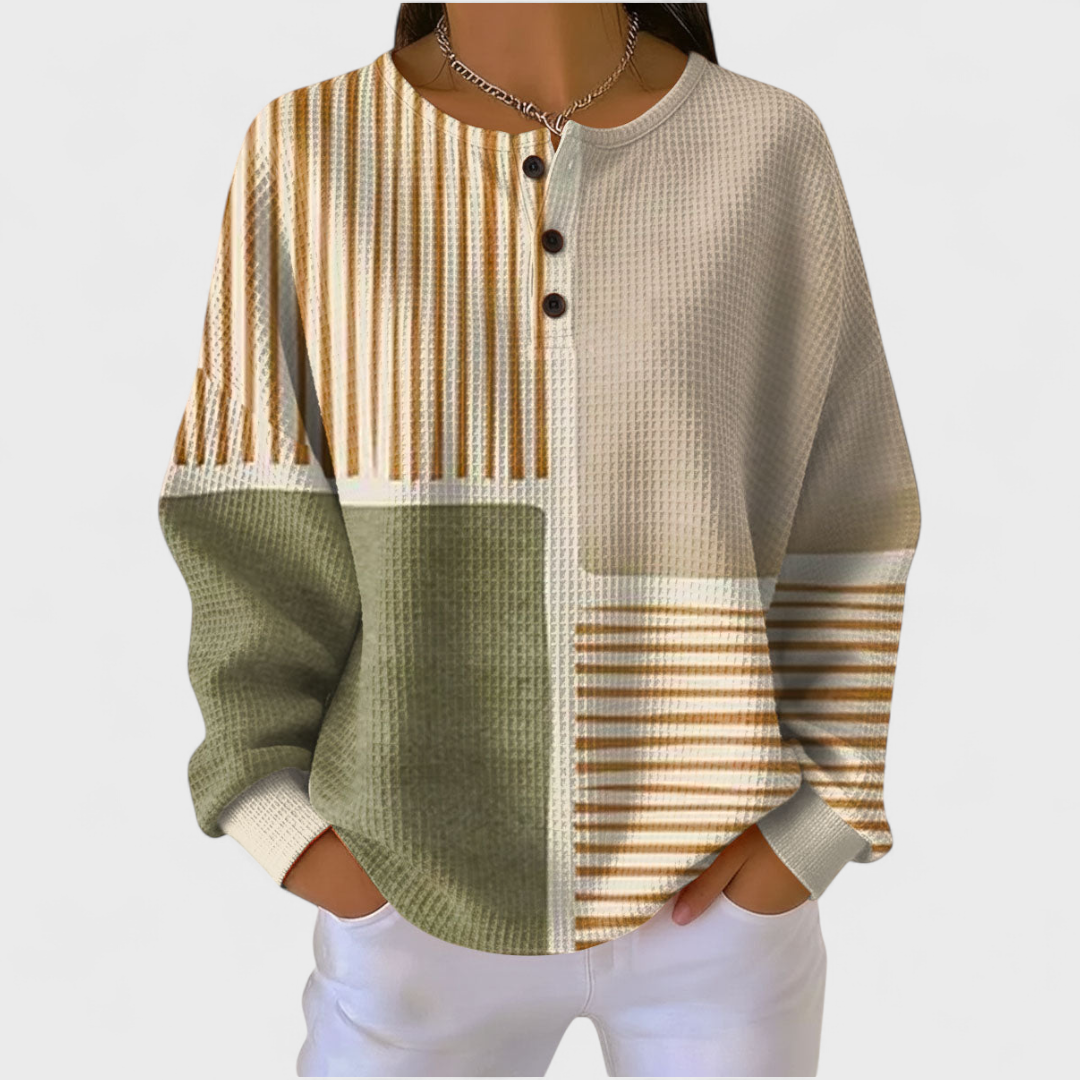 Ava | Women's Christmas Sweatshirt Long Sleeve Holiday Print