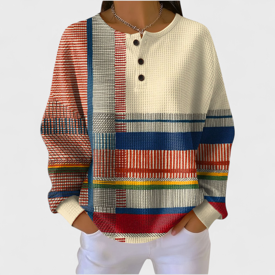 Ava | Women's Christmas Sweatshirt Long Sleeve Holiday Print