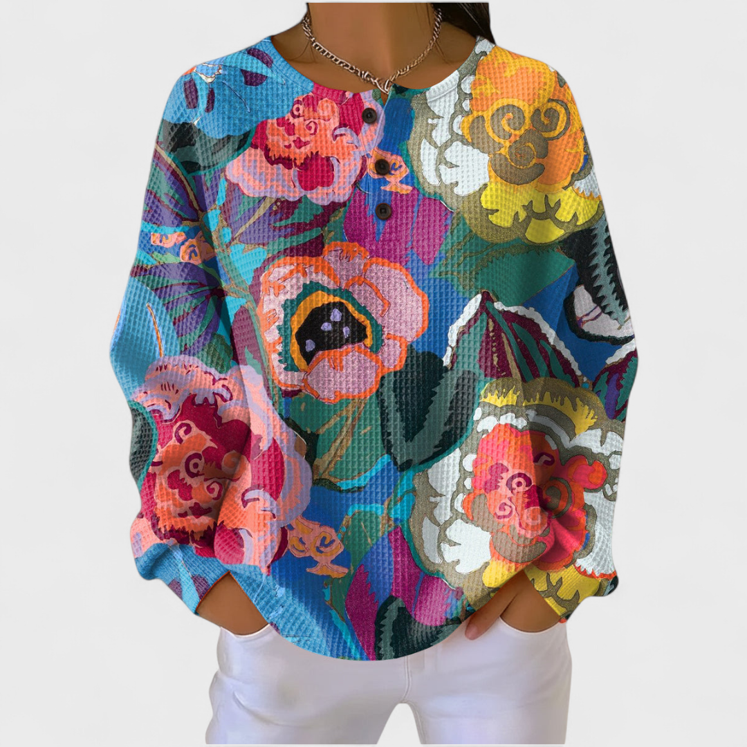 Ava | Women's Christmas Sweatshirt Long Sleeve Holiday Print