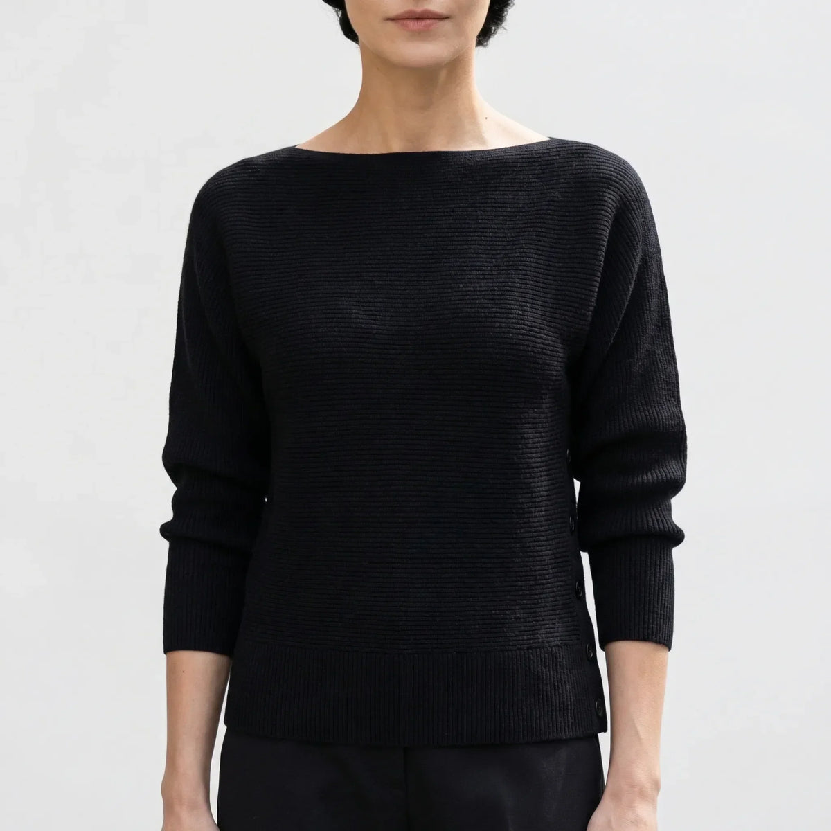 Off-the-Shoulder Batwing Knit Sweater