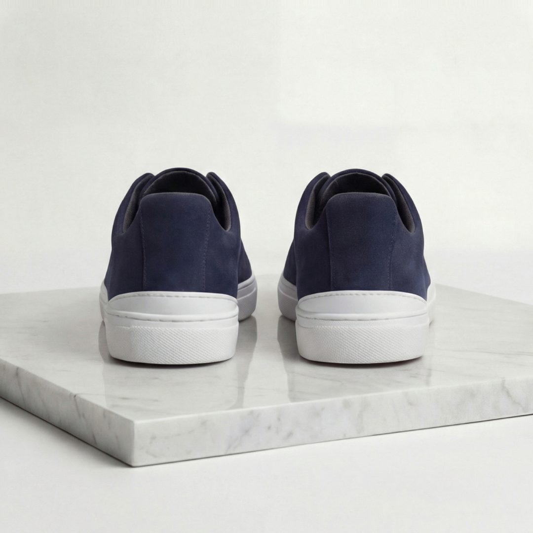Olivier | Men's Suede Sneakers with Loop Lacing