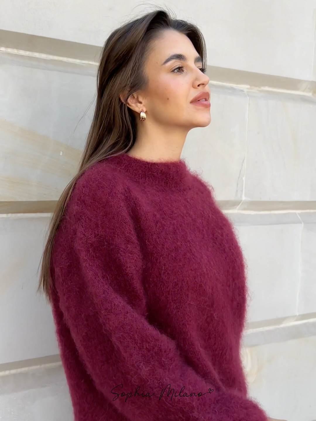Women's Soft Knit Jumper with Round Neck