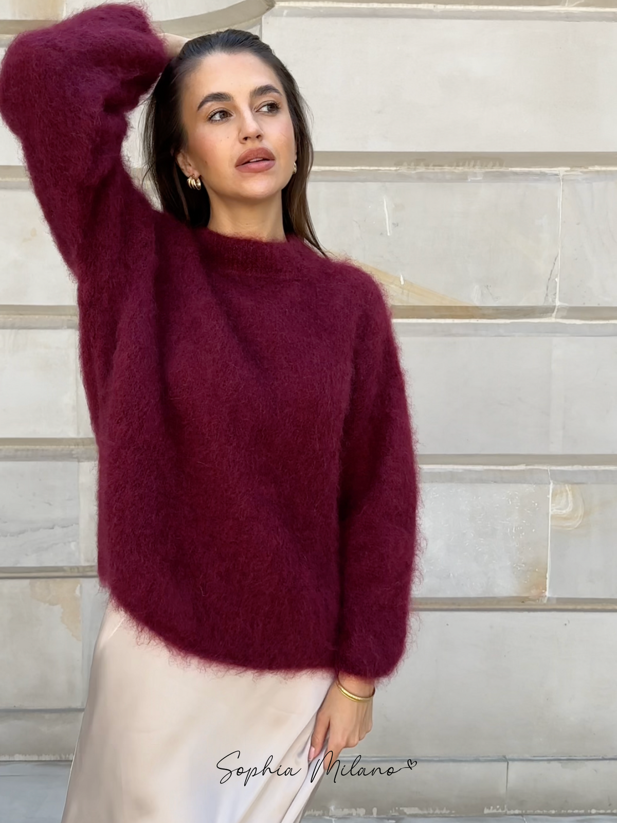 Women's Soft Knit Jumper with Round Neck