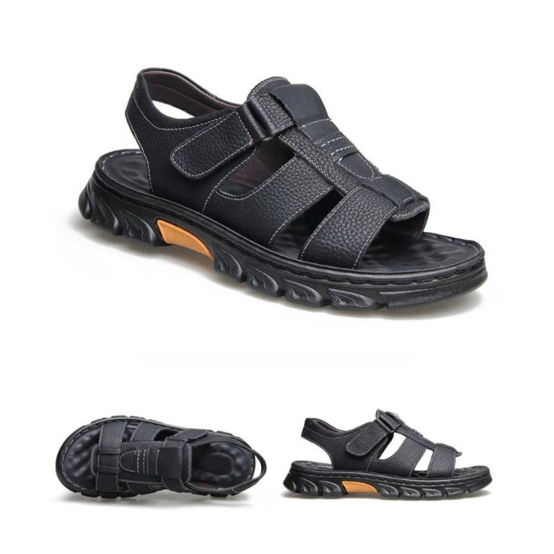 Open Toe Leather Sandals for Men