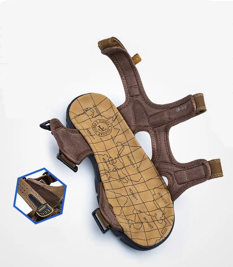 Open Toe Velcro Sandals for Men