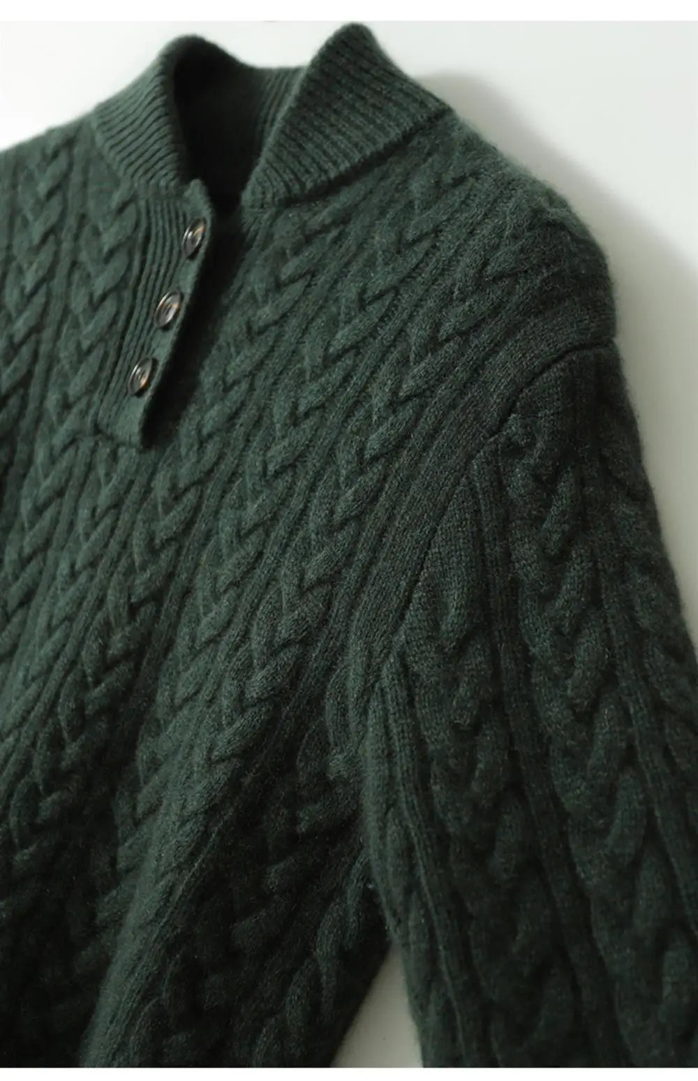 Ophelia | Button-Up Cable Knit Sweater