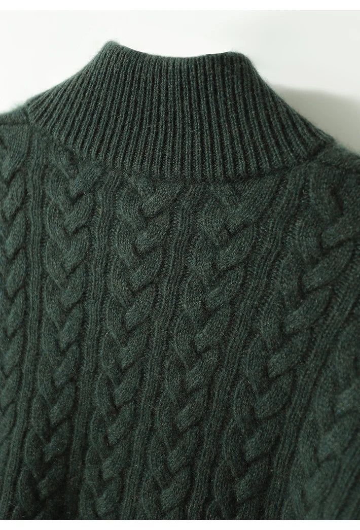 Ophelia | Button-Up Cable Knit Sweater