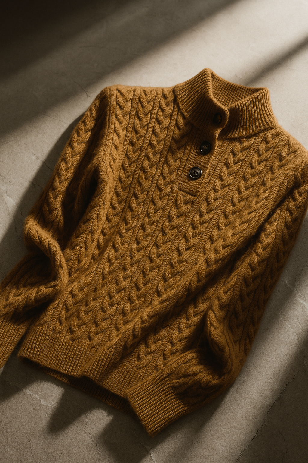 Ophelia | Button-Up Cable Knit Sweater
