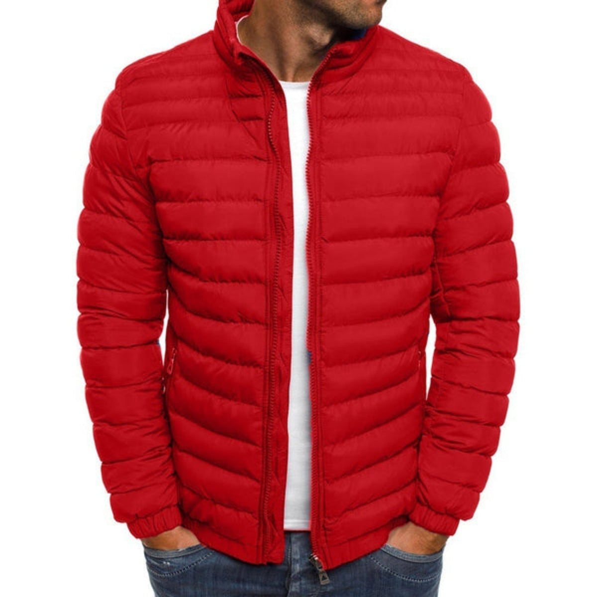 Alexander | Men's Lightweight Puffer Jacket Stand Collar Zip Up