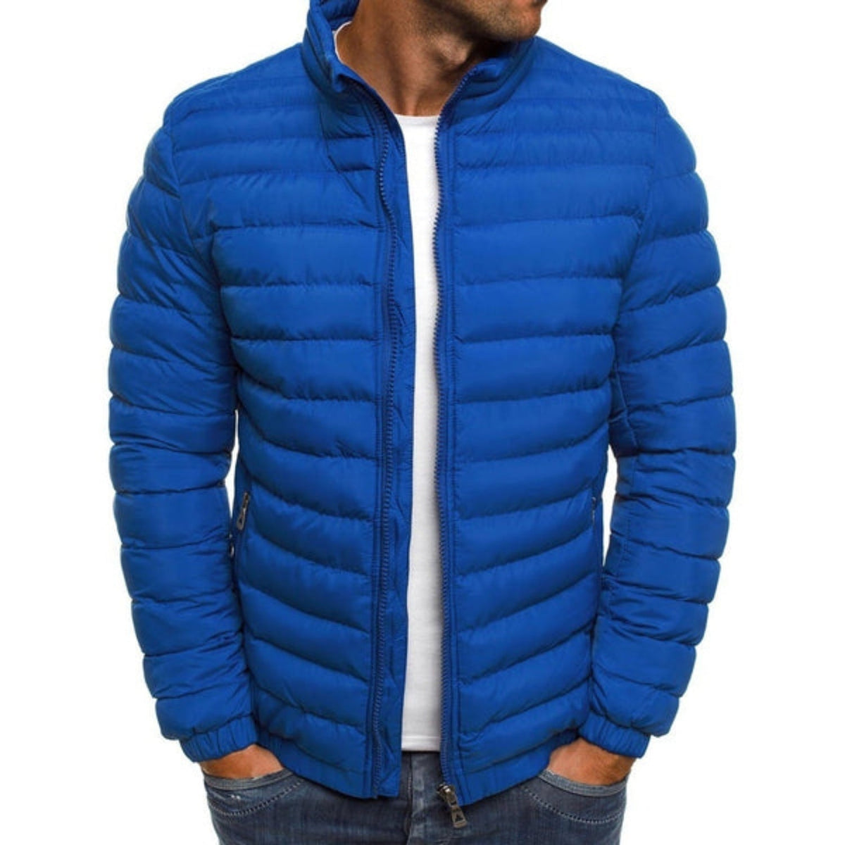Alexander | Men's Lightweight Puffer Jacket Stand Collar Zip Up