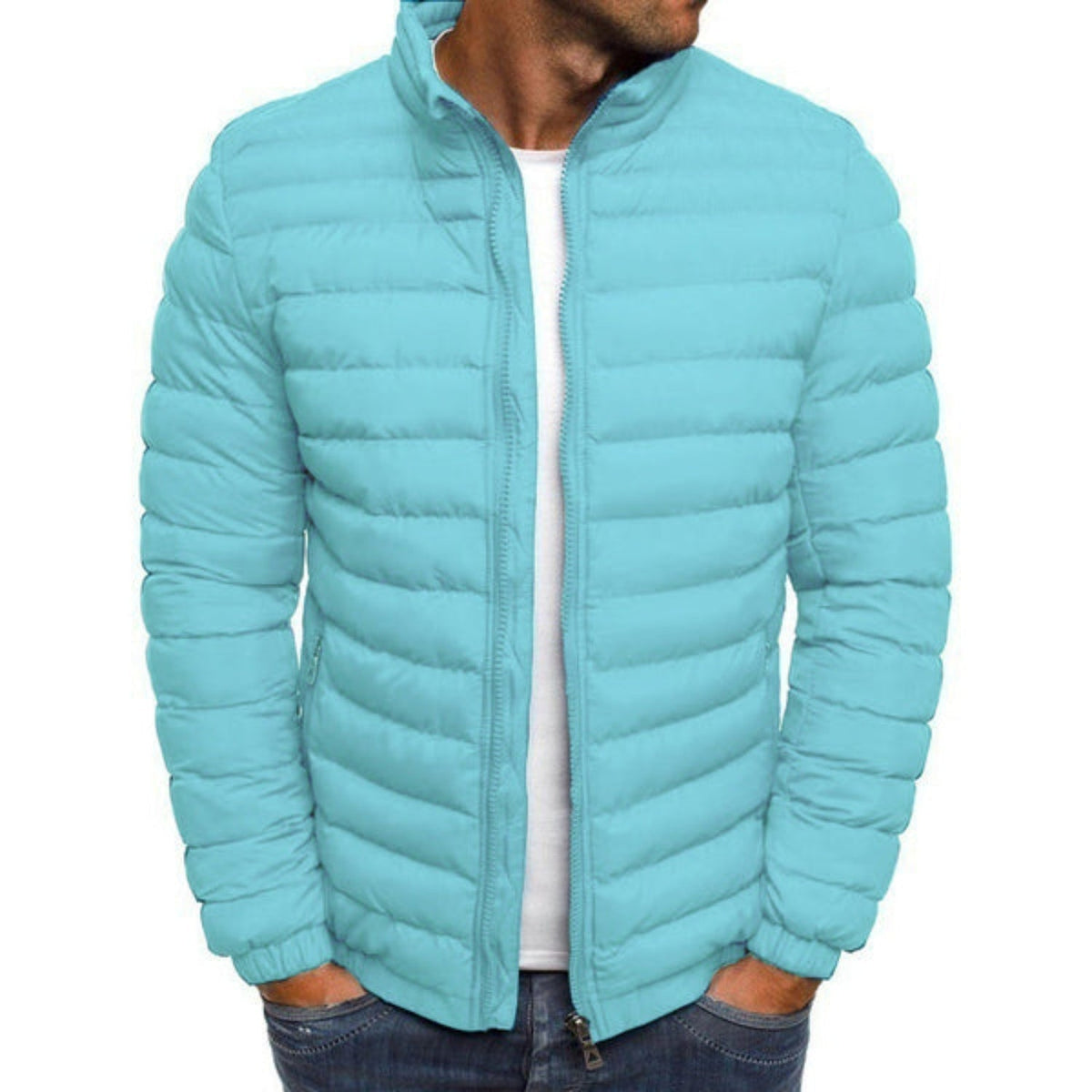 Alexander | Men's Lightweight Puffer Jacket Stand Collar Zip Up