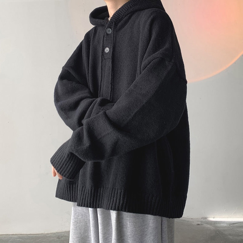 Jackson | Men's Oversized Knit Hoodie Pullover Sweater