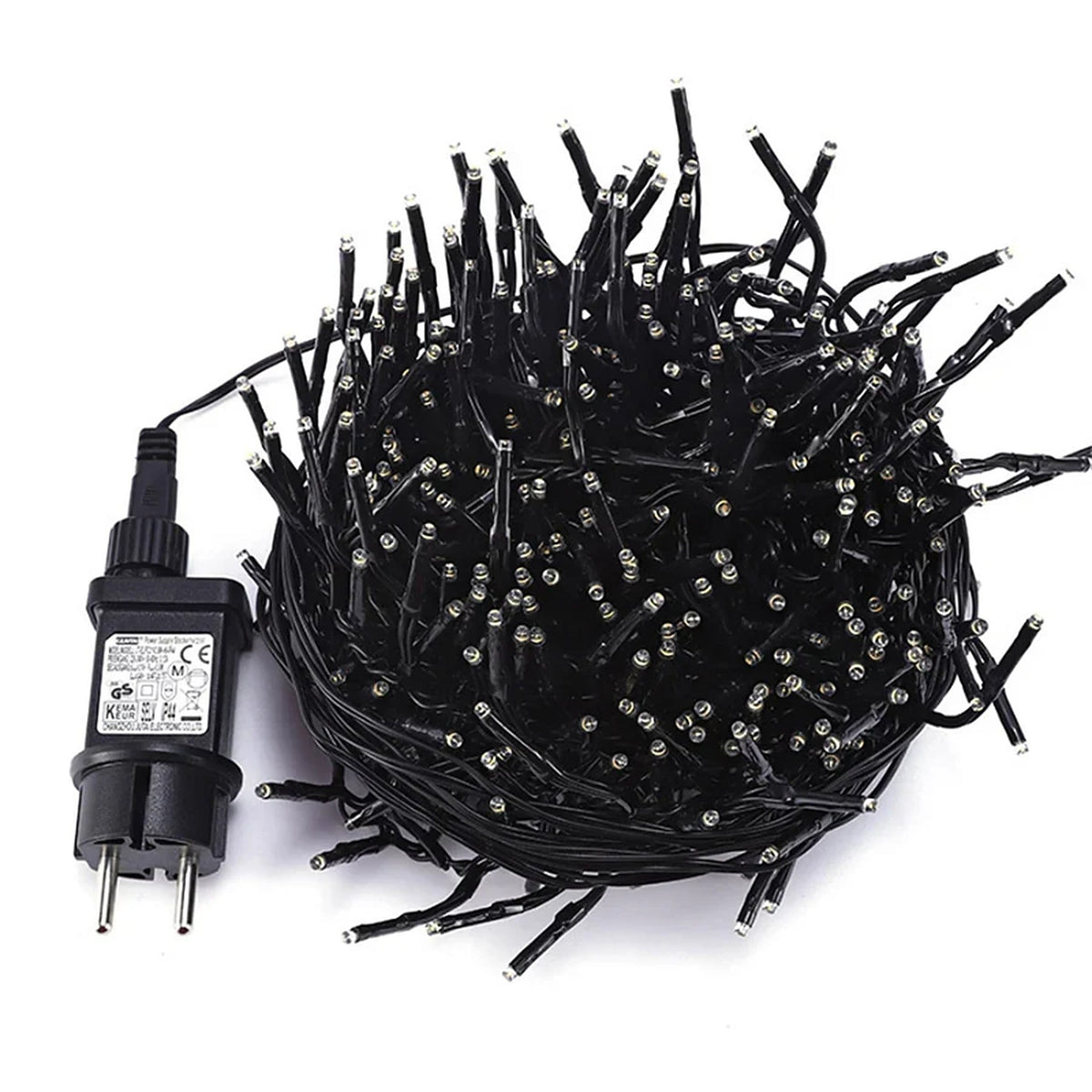 Outdoor Christmas Lights - Warm White Cluster Lights with 8 Modes