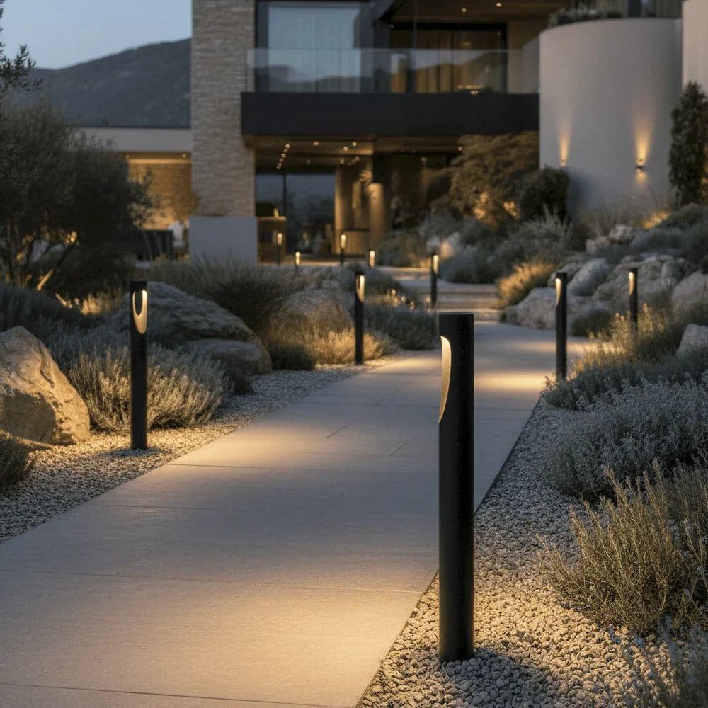 Outdoor Floor Lamp | Weather-Resistant LED & Round Base | 30 & 60 cm