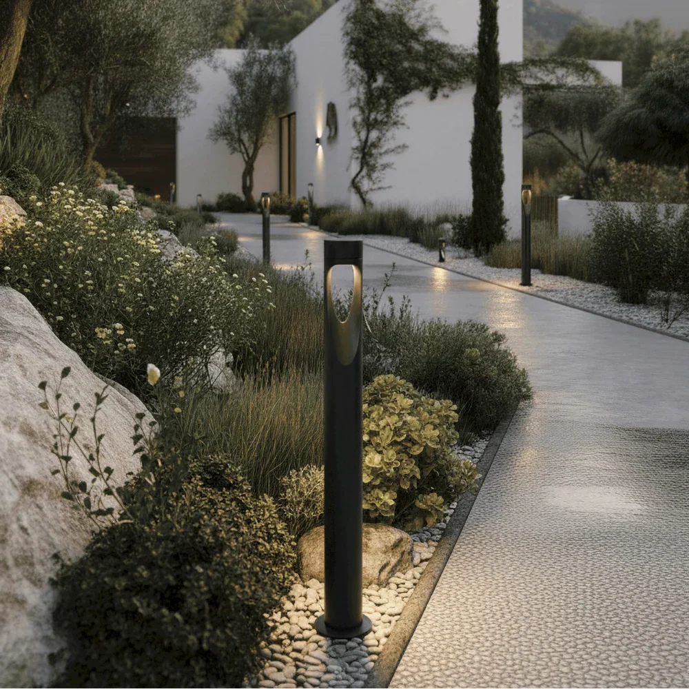 Outdoor Floor Lamp | Weather-Resistant LED & Round Base | 30 & 60 cm