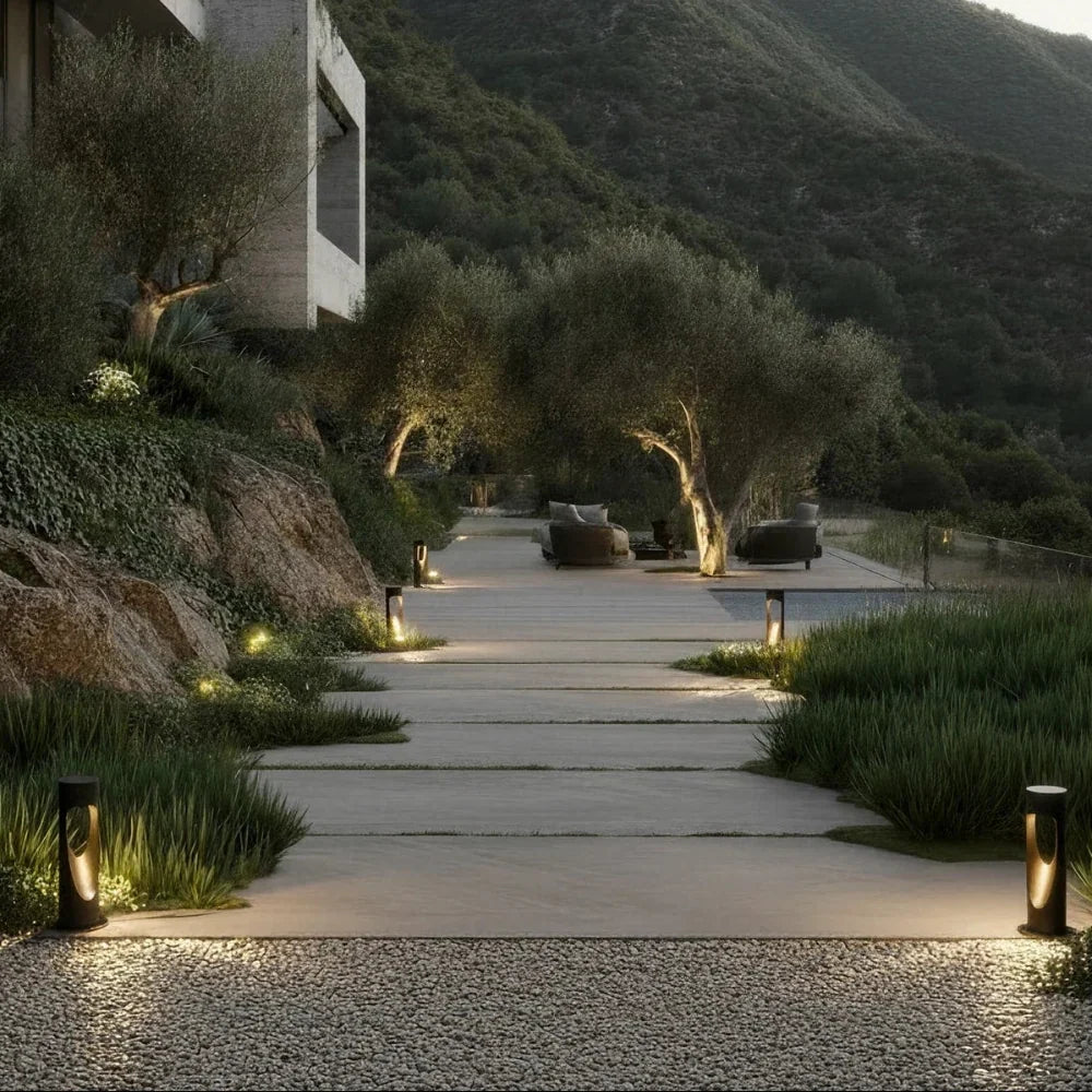 Outdoor Floor Lamp | Weather-Resistant LED & Round Base | 30 & 60 cm