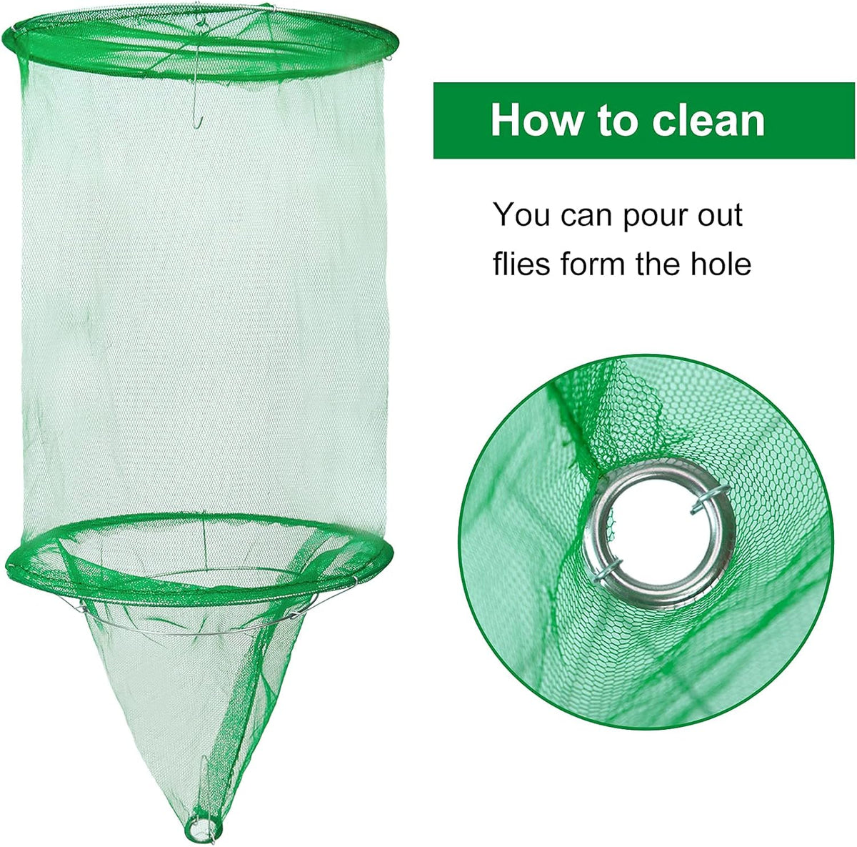 Outdoor Fly Trap | Reusable Iron Mesh & Non-Toxic | Pack Of 6