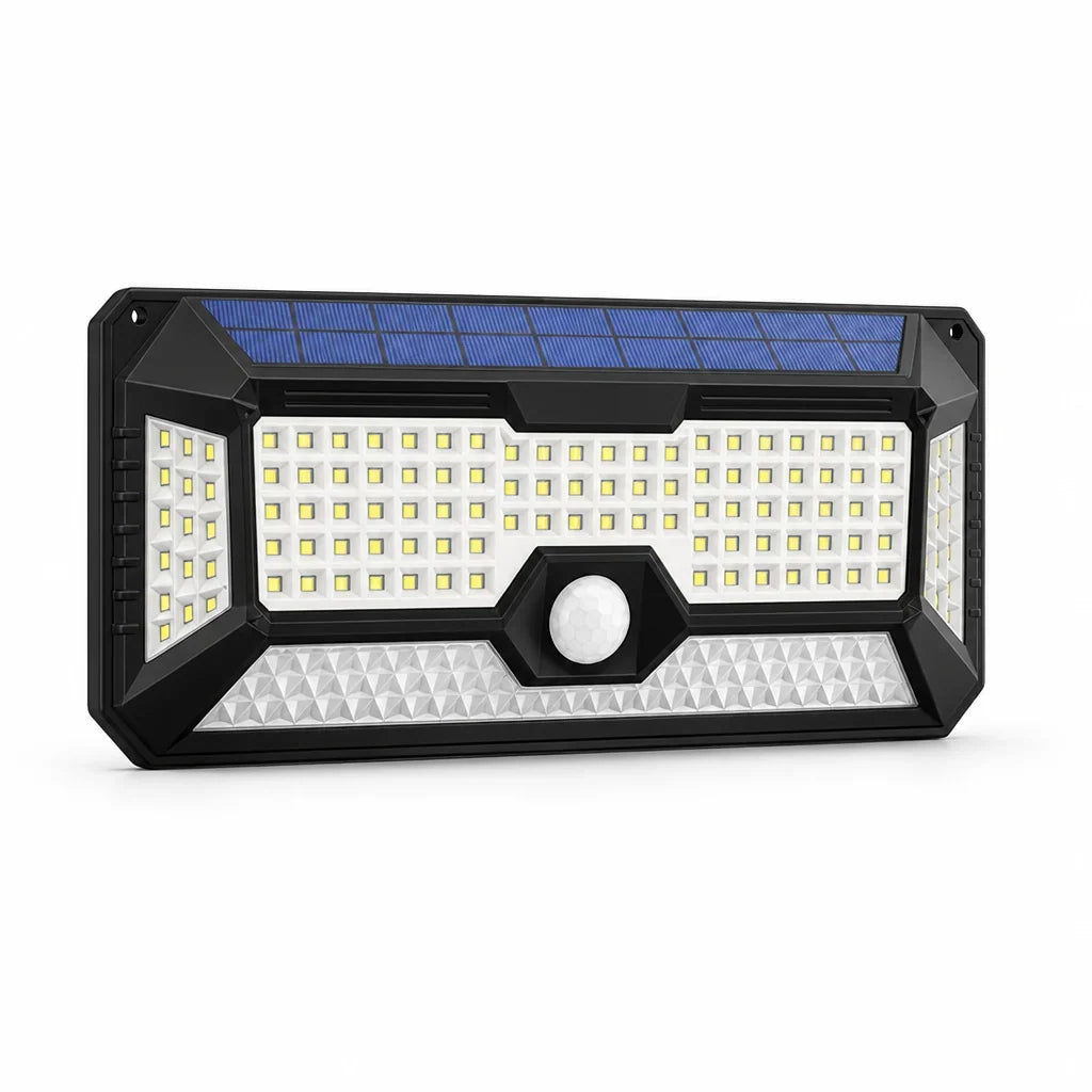 Outdoor Motion Sensor Light | Solar-Powered & IP65 Weatherproof | 120° Detection