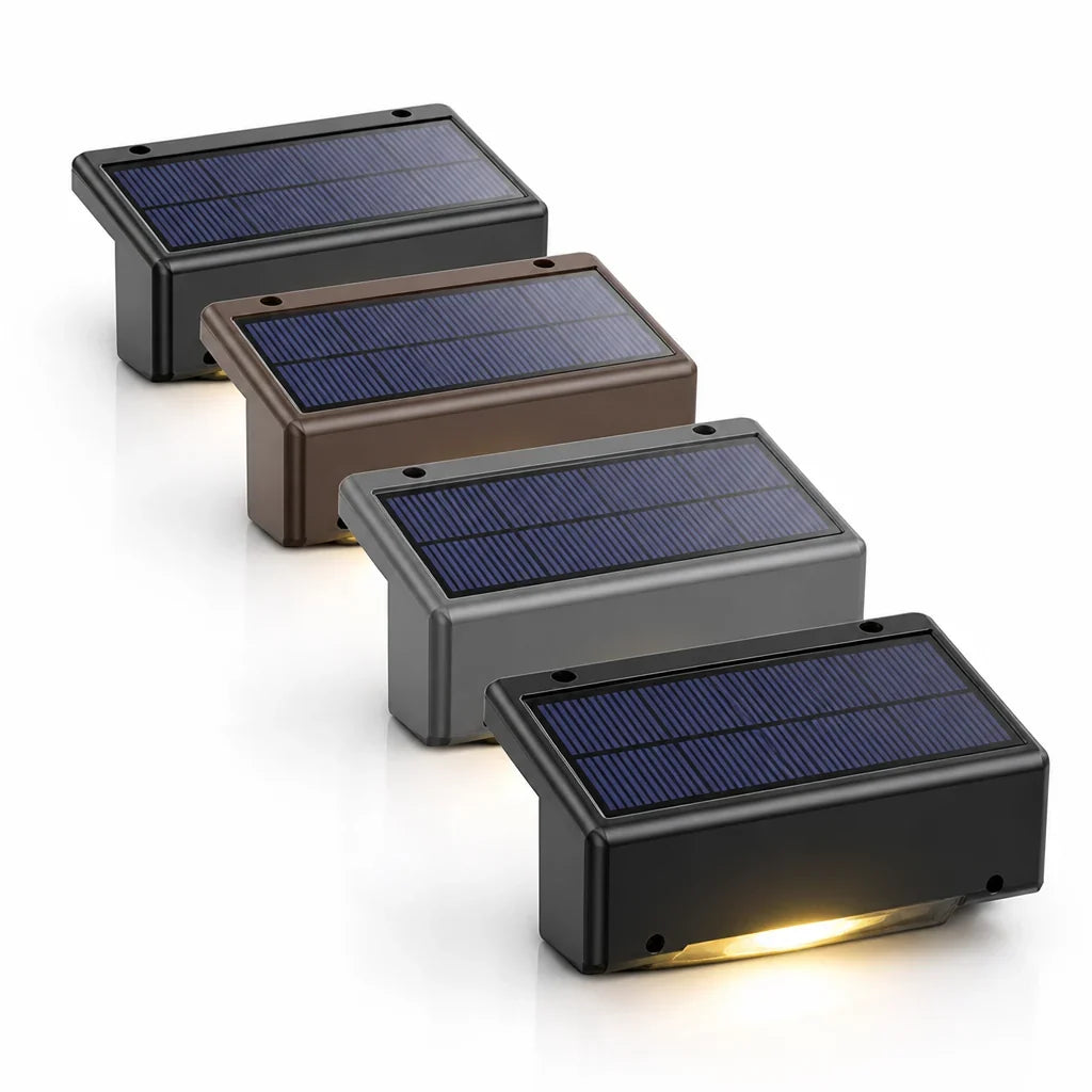 Outdoor Wall Light | Solar-Powered Automatic Dusk Sensor & Weatherproof