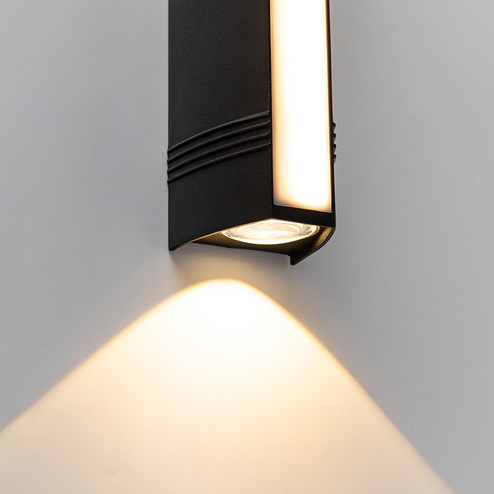 Outdoor Wall Lights LED Up and Down Modern Rectangular with Weather Resistance