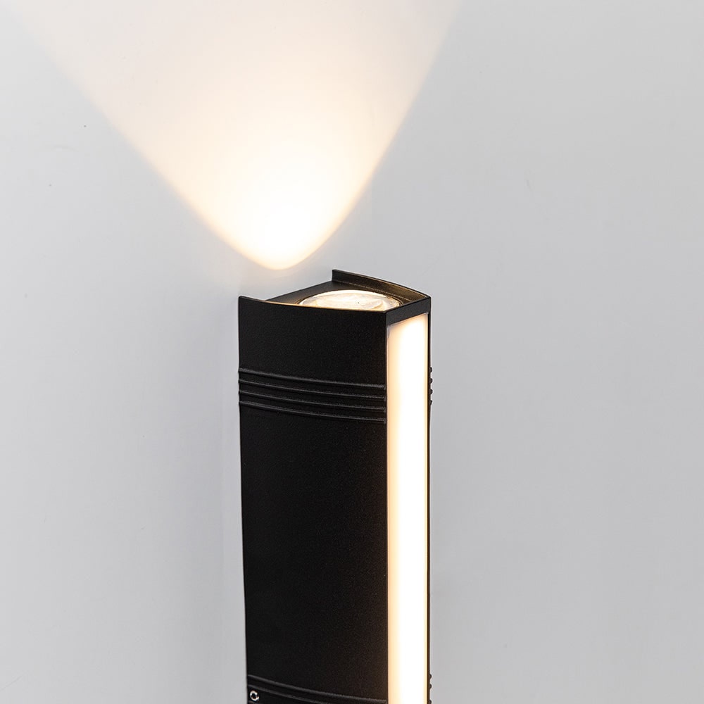 Outdoor Wall Lights LED Up and Down Modern Rectangular with Weather Resistance