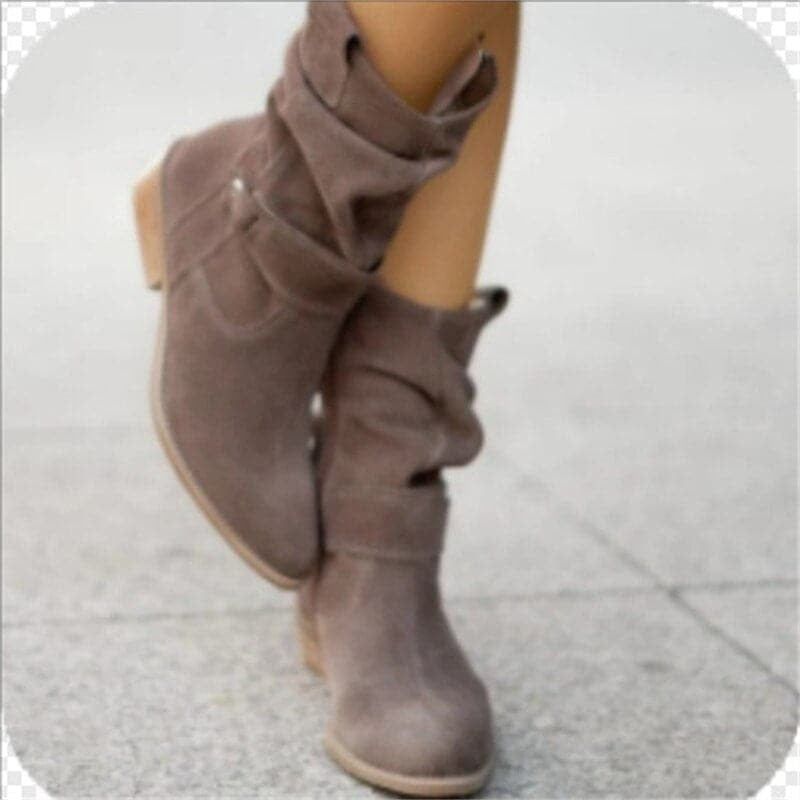 Delaney | Women's Flat Suede Ankle Boots Buckle