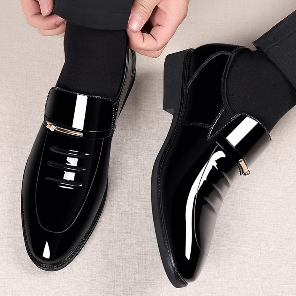 Patent Leather Loafers for Men