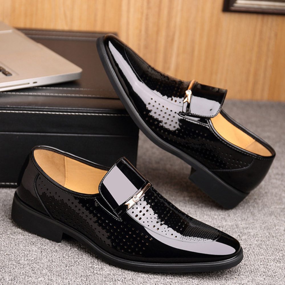 Patent Leather Loafers for Men