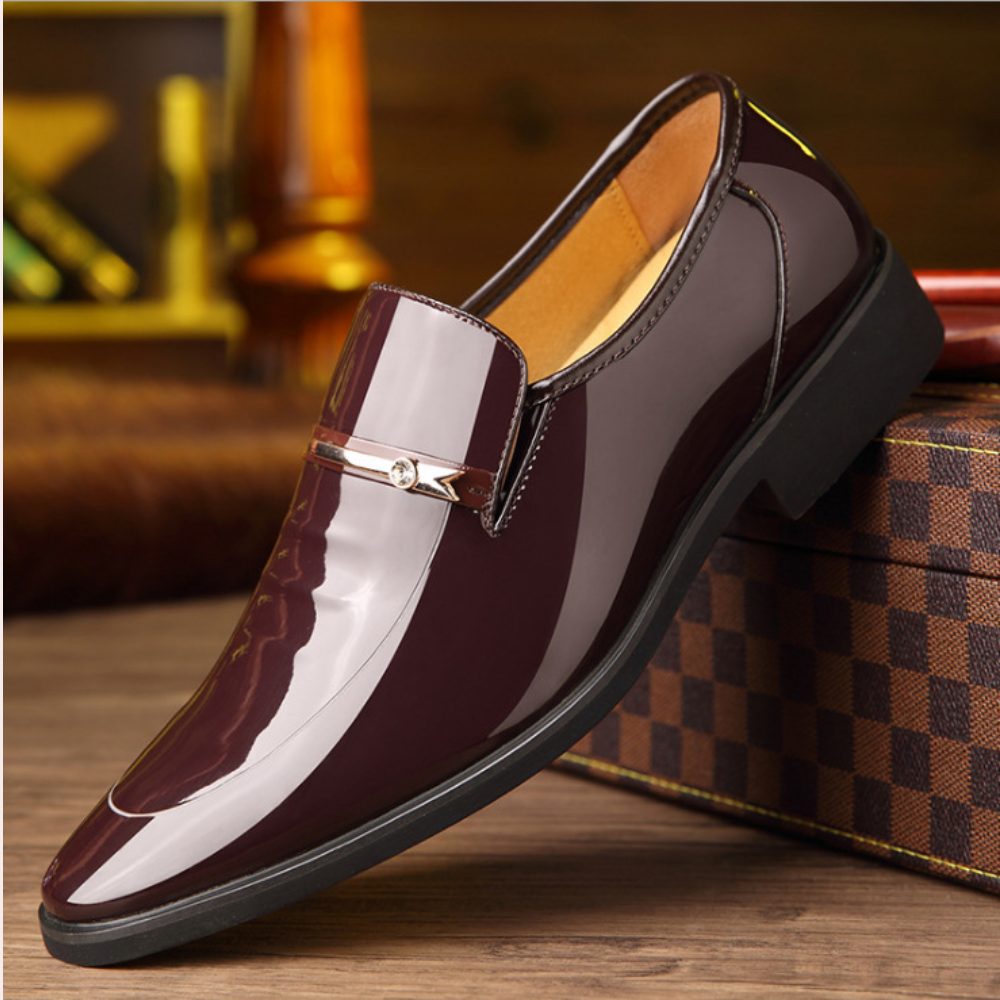 Patent Leather Loafers for Men