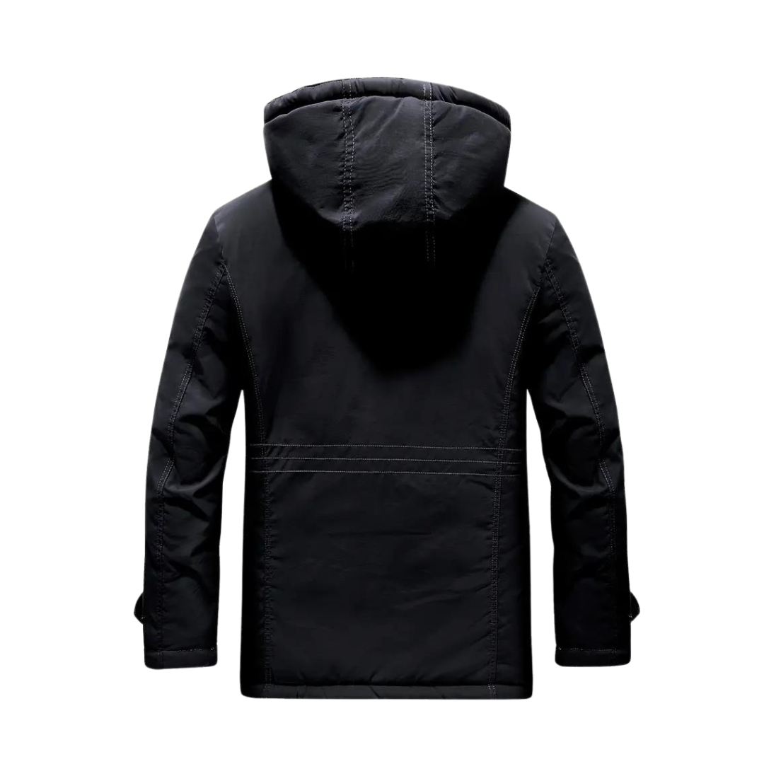 Spencer | Men's Winter Quilted Parka Jacket Hooded Fleece Lined