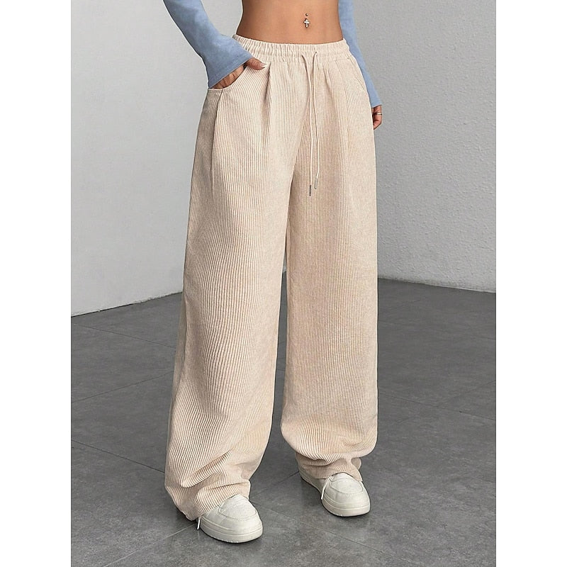 Georgina | High Waisted Relaxed Palazzo Wide-Leg Pants