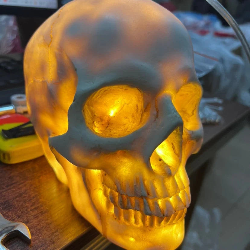 Pendant Light | Skull Resin Shade & Iron Fittings | 180 cm Cord