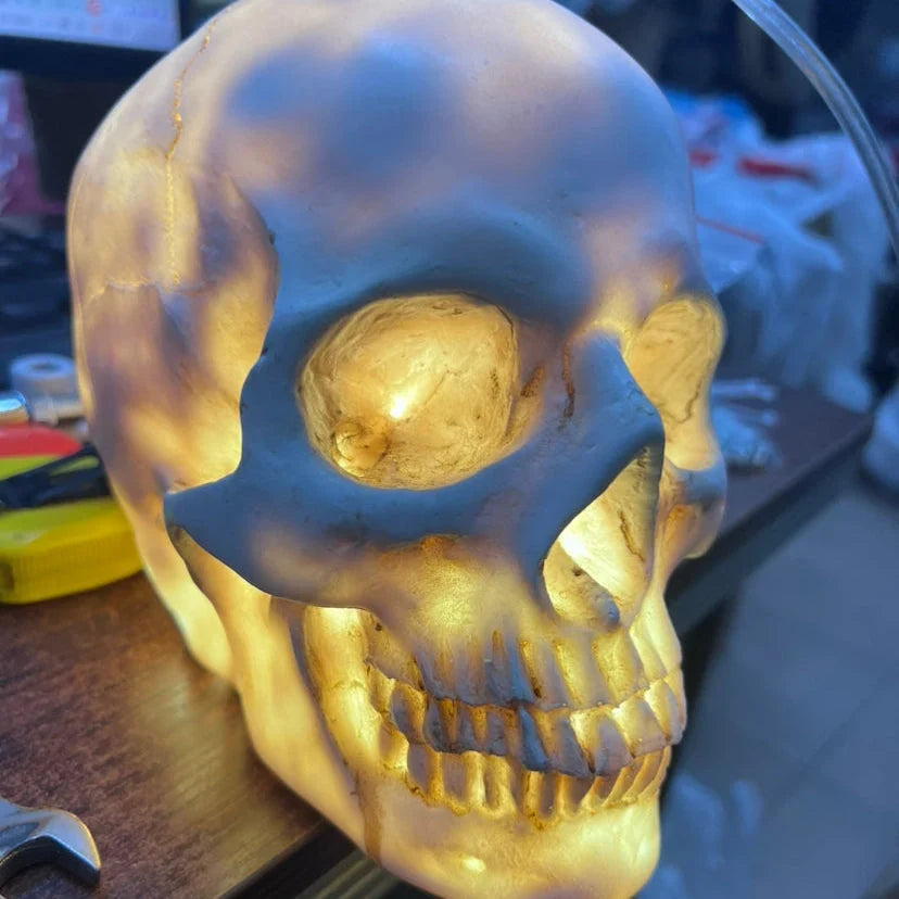 Pendant Light | Skull Resin Shade & Iron Fittings | 180 cm Cord