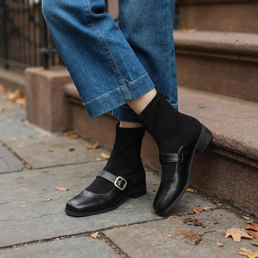Stella Leather Ankle Boots