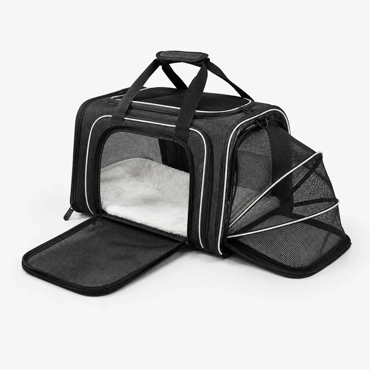 Pet Carrier | Expandable & Breathable Mesh | Small & Medium