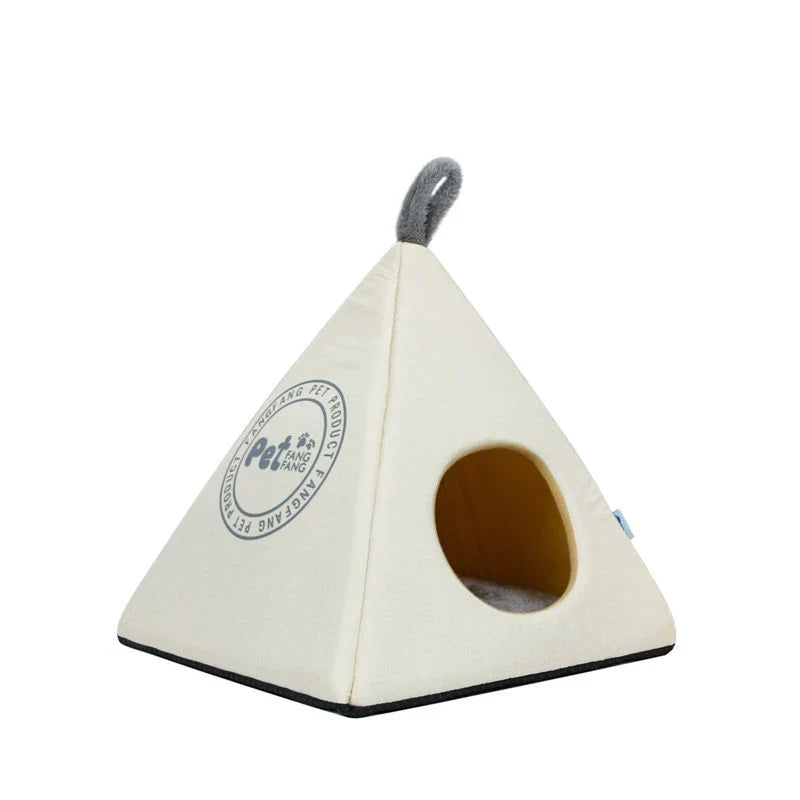 Pet Tent Bed | Removable Washable Cushion & Lightweight | For Cats & Small Dogs