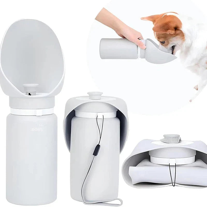 Pet Water Bottle | Collapsible Food-Grade Silicone & Leak-Proof | 550 ml