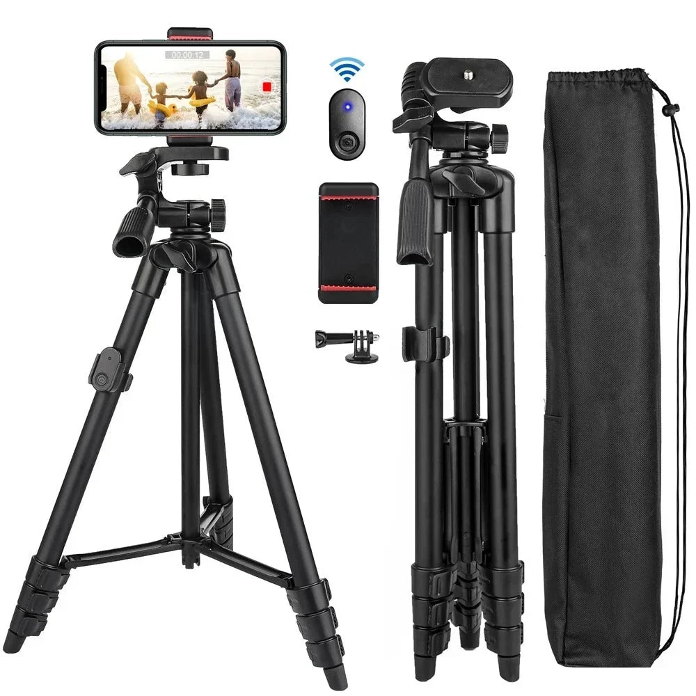 Phone Tripod | 3-in-1 Selfie Stick & Bluetooth Remote | 40–140 cm