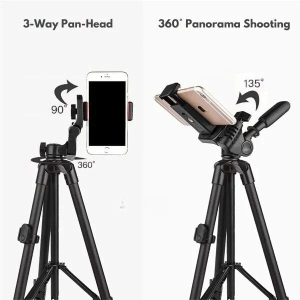 Phone Tripod | 3-in-1 Selfie Stick & Bluetooth Remote | 40–140 cm