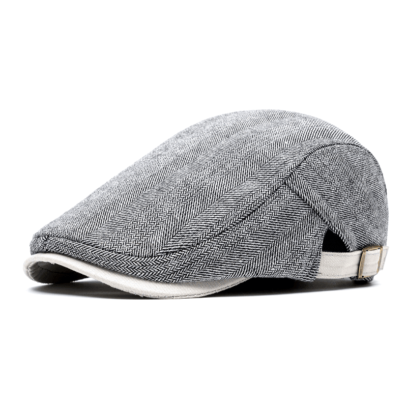 Weston Men's Herringbone Flat Cap