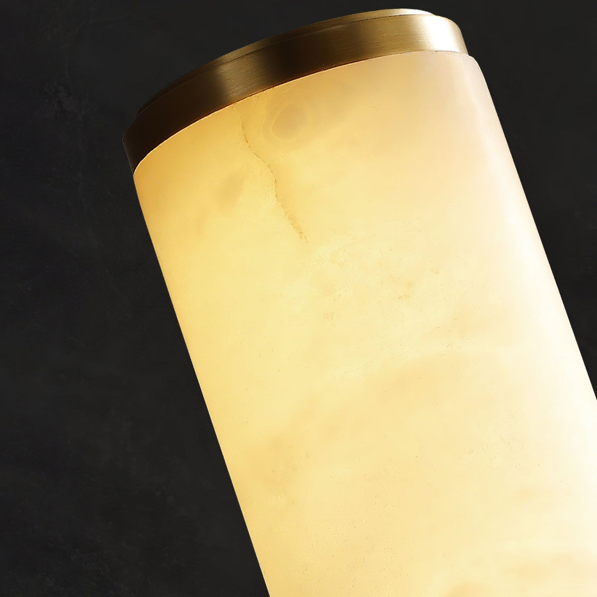 Plug-In Wall Sconce Lighting with Marbled Cylinder Shade Candle