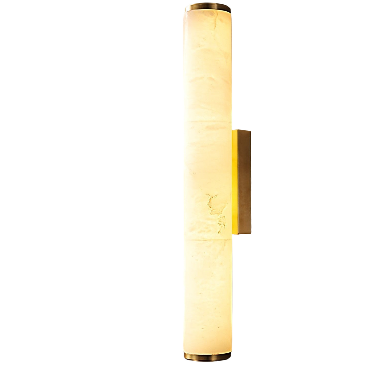 Plug-In Wall Sconce Lighting with Marbled Cylinder Shade Candle