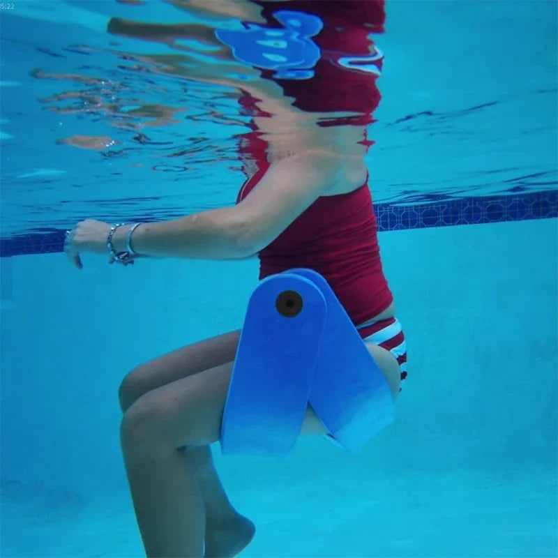 Pool Float Saddle with Adjustable Pivot Hinge and Flexible Foam Design