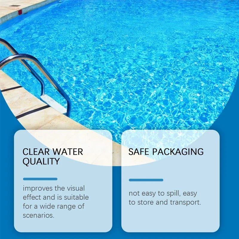 Pool Water Clarifier | Fast-Acting Algae & Bacteria Removal | 100 ml